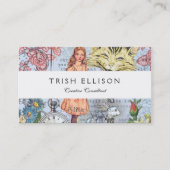 Alice in Wonderland Classic Cheshire Rabbit Alice Visitekaartje (Voorkant)