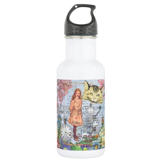 Alice in Wonderland Classic Cheshire Rabbit Alice Waterfles (Voorkant)