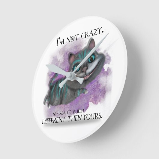 Alice in Wonderland clock. Ronde Klok (Hoek)