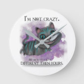Alice in Wonderland clock. Ronde Klok (Voorkant)