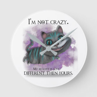 Alice in Wonderland clock. Ronde Klok