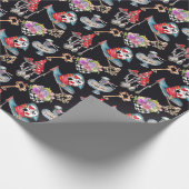 Alice in Wonderland Collage kerstcadeau Cadeaupapier (Hoek)