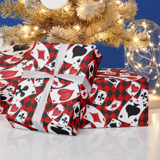 Alice in Wonderland Collage kerstcadeau Cadeaupapier (Feestdagen)