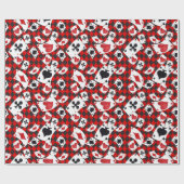 Alice in Wonderland Collage kerstcadeau Cadeaupapier (Vlak)