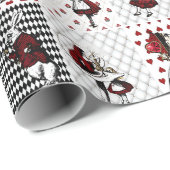  Alice in Wonderland Collage Kerstcadeau Cadeaupapier (Rol Hoek)