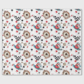 Alice in Wonderland Collage kerstcadeau Cadeaupapier (Vlak)