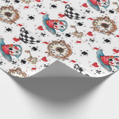 Alice in Wonderland Collage kerstcadeau Cadeaupapier (Hoek)