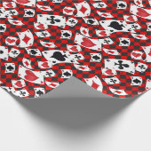 Alice in Wonderland Collage Kerstcadeau Wrappin Cadeaupapier (Hoek)