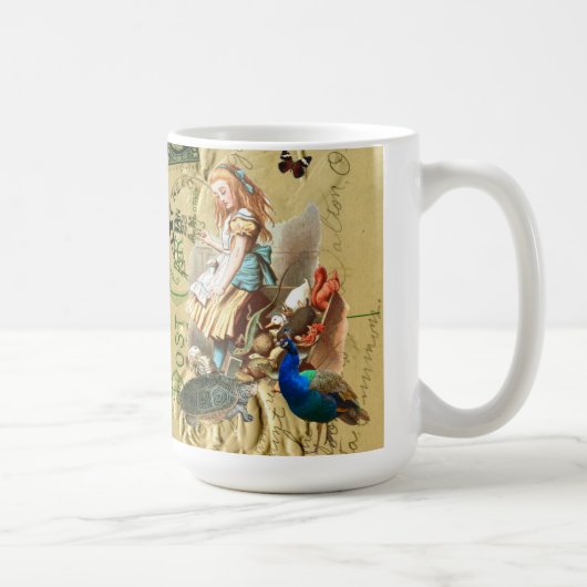  Alice in Wonderland collage Koffiemok (Rechts)