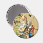 Alice in Wonderland collage Magneet (Voorkant / Achterkant)