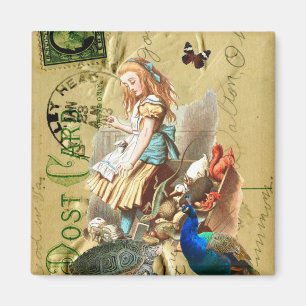  Alice in Wonderland collage Magneet