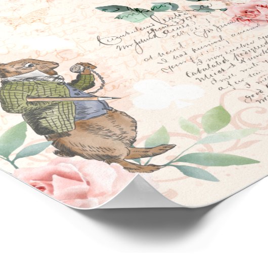 Alice in Wonderland Collage ontkoppeling Poster (Hoek)