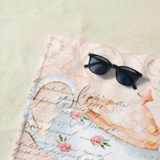  Alice in Wonderland Collage ontkoppeling Strandlaken (In situ)