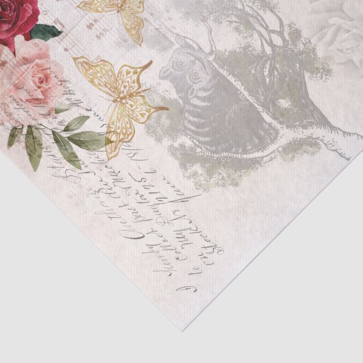  Alice in Wonderland Collage ontkoppeling Tissuepapier (Detail)