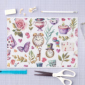 Alice in Wonderland Collage ontkoppeling Tissuepapier (Craft)