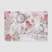  Alice in Wonderland Collage ontkoppeling Tissuepapier (Voorkant)