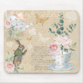  Alice in Wonderland Collage ontvlechtingsmuis Muismat (Voorkant)