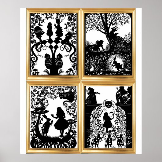 Alice in Wonderland Collage Poster (Voorkant)