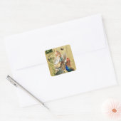  Alice in Wonderland collage Vierkante Sticker (Envelop)