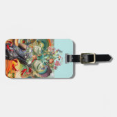 Alice in Wonderland collage, voeg naam en contact  Bagagelabel (Voorkant horizontaal)