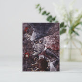 Alice in Wonderland Cubist MAD HATTER Briefkaart (Staand voorkant)