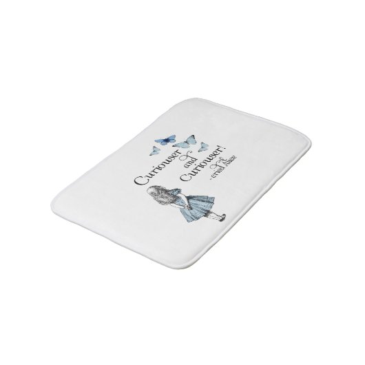 Alice in Wonderland Curiouser Butterflies Bath Rug Badmat (Gekanteld)
