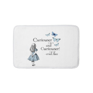 Alice in Wonderland Curiouser Butterflies Bath Rug Badmat