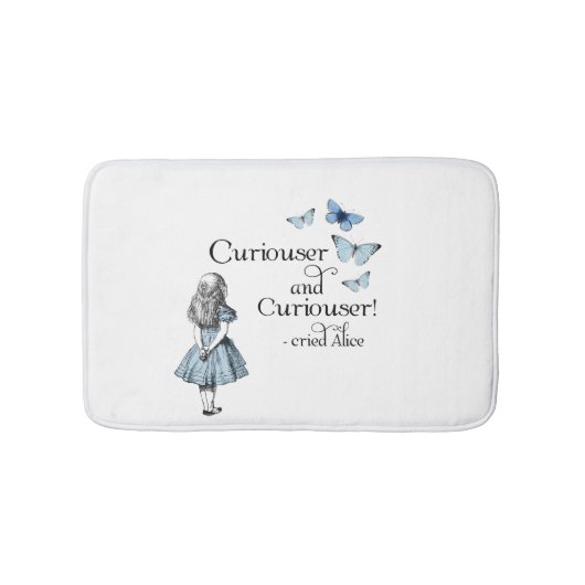 Alice in Wonderland Curiouser Butterflies Bath Rug Badmat (Voorkant)