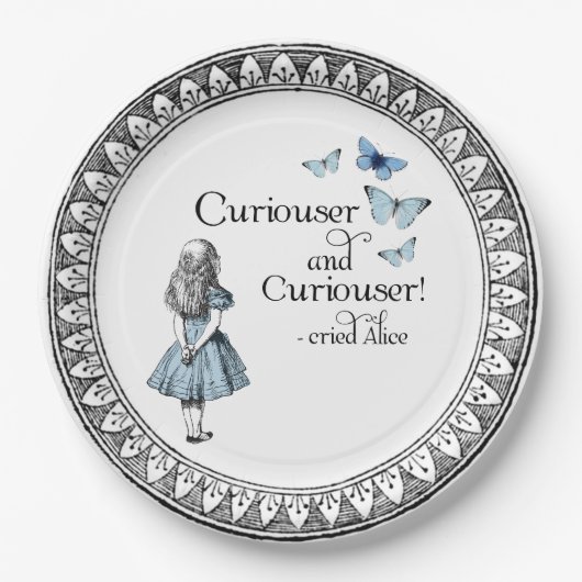 Alice in Wonderland Curiouser Butterflies Bord (Voorkant)