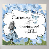 Alice in Wonderland Curiouser Butterflies Poster (Voorkant)