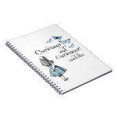Alice in Wonderland Curiouser Butterfly Notitieboe Notitieboek (Rechterzijde)