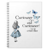 Alice in Wonderland Curiouser Butterfly Notitieboe Notitieboek (Voorkant)