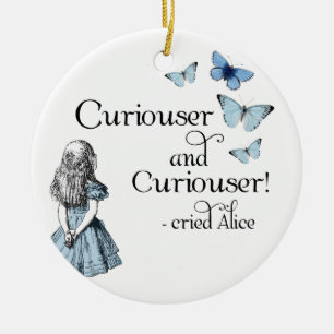 Alice in Wonderland Curiouser Butterfly Ornament