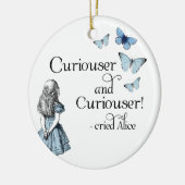 Alice in Wonderland Curiouser Butterfly Ornament (Links)