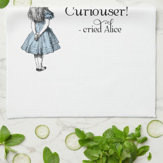 Alice in Wonderland Curiouser Butterfly Towel Theedoek (Gevouwen)