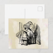 Alice in Wonderland Curiouser & Curiouser Briefkaart (Voorkant / Achterkant)