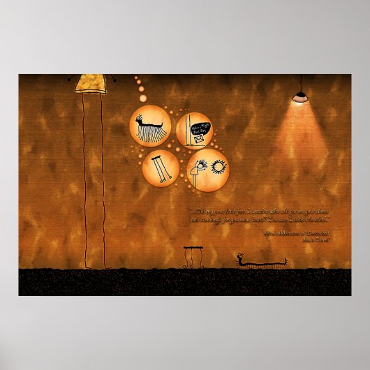 Alice in Wonderland - Curiouser en Curiouser Poster (Voorkant)