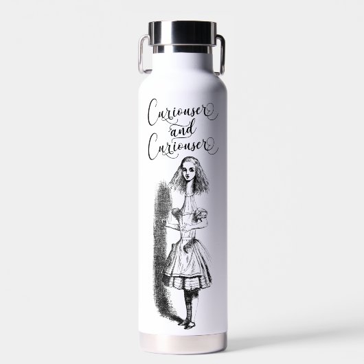 Alice in Wonderland Curiouser en Curiouser Waterfles (Voorkant)