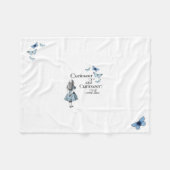 Alice in Wonderland Curiouser Fleece Blanket (Voorkant (Horizontaal))