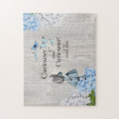 Alice in Wonderland Curiouser Floral Jigzaag Puzzl Legpuzzel (Verticaal)