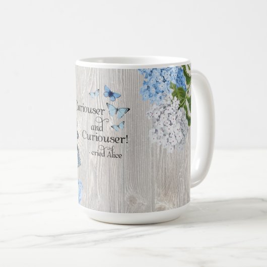 Alice in Wonderland Curiouser Floral Mok (Voorkant rechts)