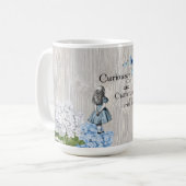 Alice in Wonderland Curiouser Floral Mok (Voorkant links)