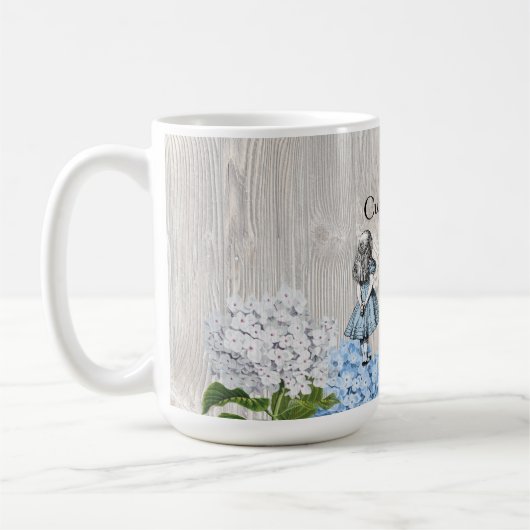 Alice in Wonderland Curiouser Floral Mok (Links)