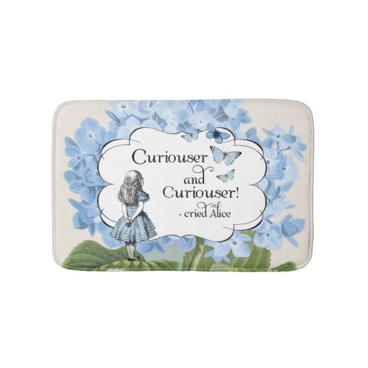 Alice in Wonderland Curiouser Hydrangea Bath Rug Badmat (Voorkant)