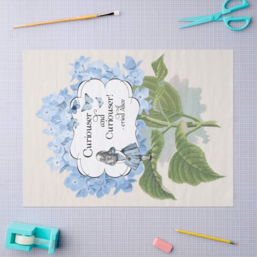 Alice in Wonderland Curiouser Hydrangea Tissuepapier (Craft)