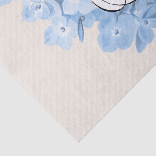 Alice in Wonderland Curiouser Hydrangea Tissuepapier (Detail)