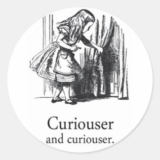 Alice in Wonderland Curiouser Ronde Sticker Set