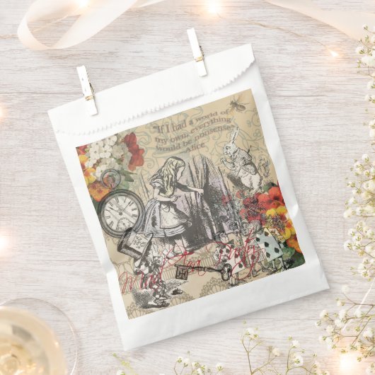 Alice in Wonderland Curtain Nonsense Bedankzakje (Geknipt)