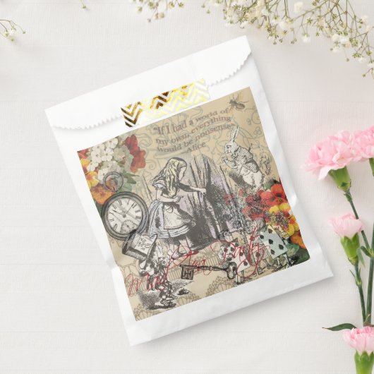 Alice in Wonderland Curtain Nonsense Bedankzakje (Gezegeld)