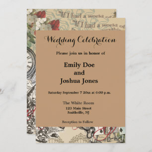 Alice in Wonderland Curtain Nonsense Kaart